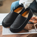 Men's Flat Loafers, Slip-On Leather Shoes