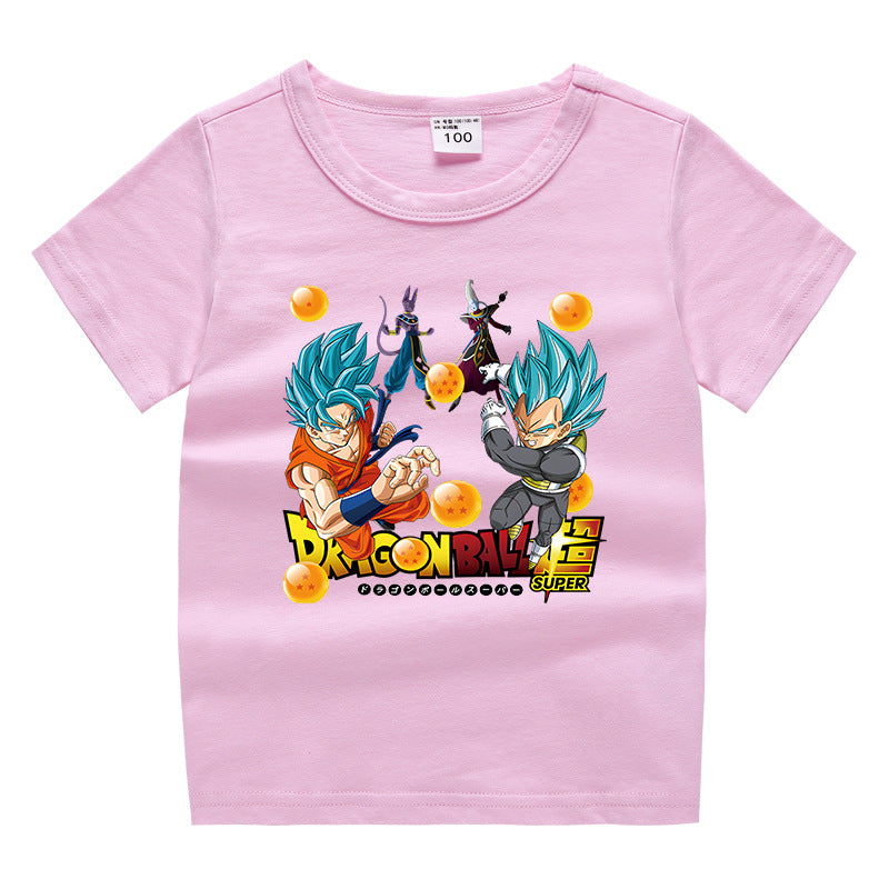 Children's summer clothing short sleeved T-shirt