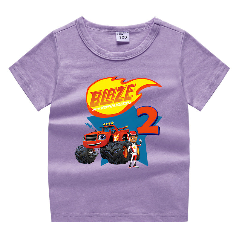 Summer short sleeved T-shirt for boys and girls