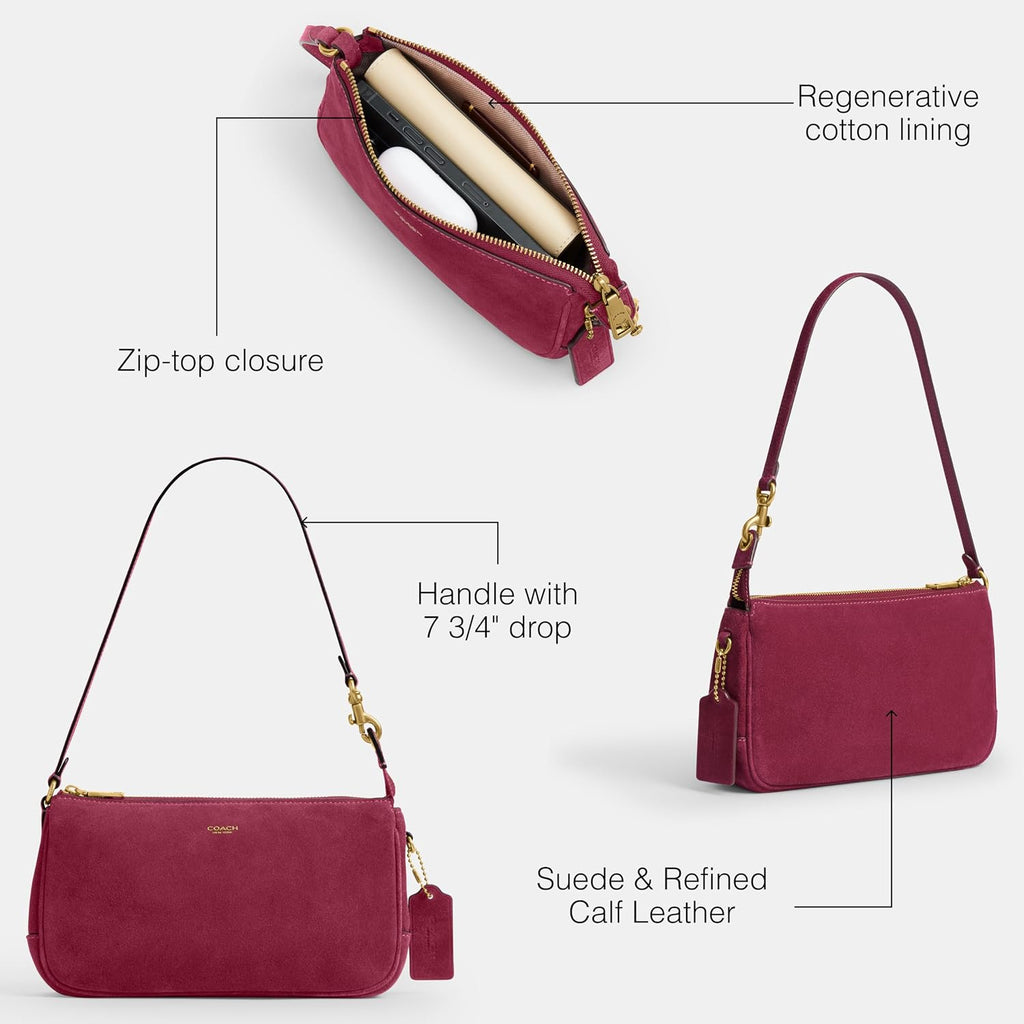 Coach Women's Natural Grain Leather Plaza Bag