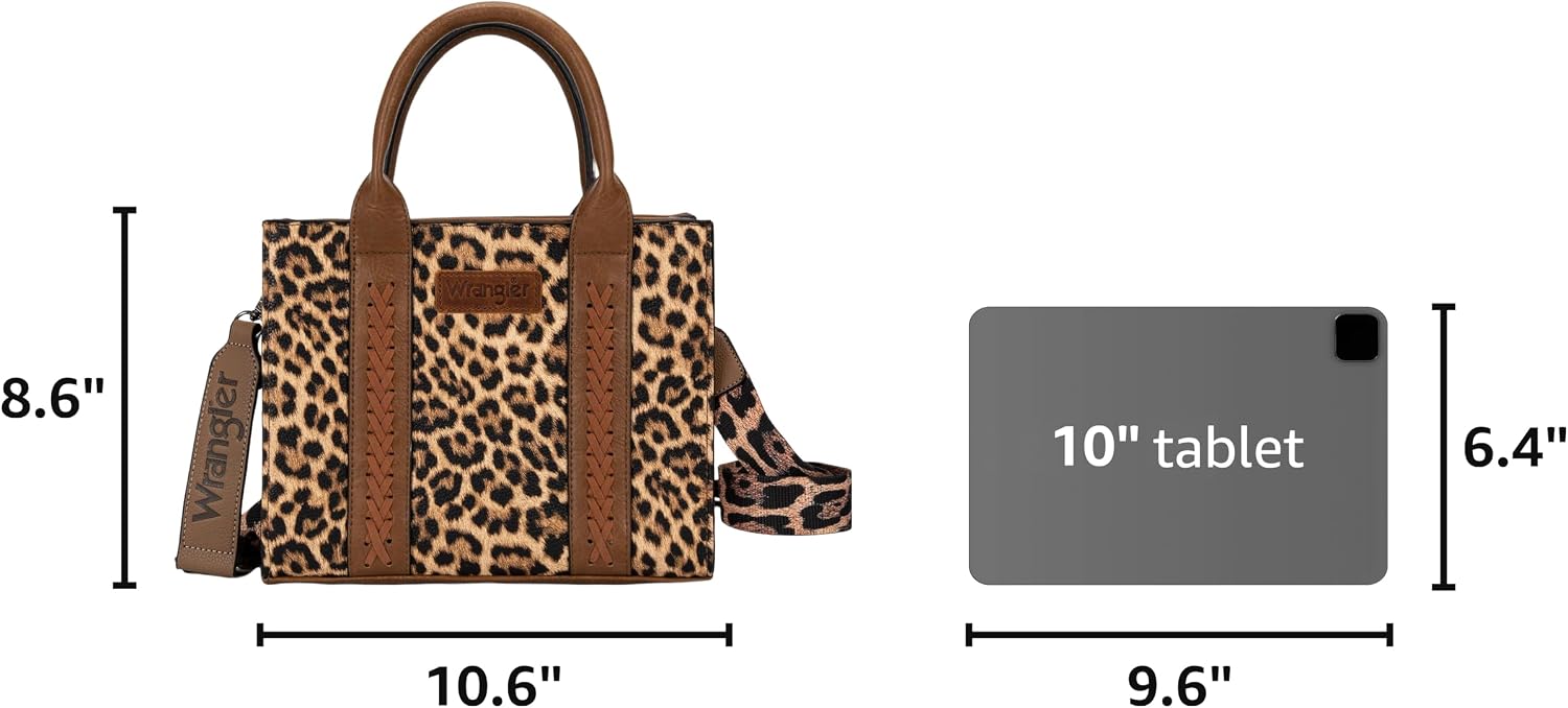 Montana West Wrangler Women's Vegan Leather Tote Bag