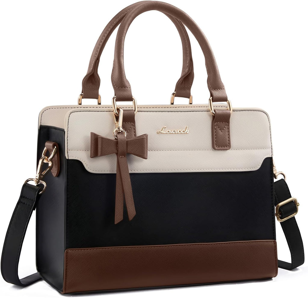 LOVEVOOK Leather Tote Satchel Crossbody Bag