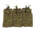 Triple Open-Top Tactical Rifle Magazine Pouch Holder for .223 / 5.56, Universal M4 M16 M14 Mag Carrier Bag