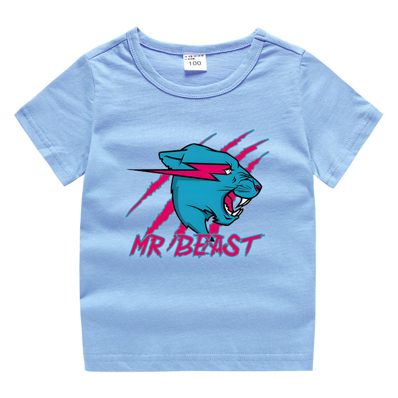 Children's summer short sleeved T-shirt