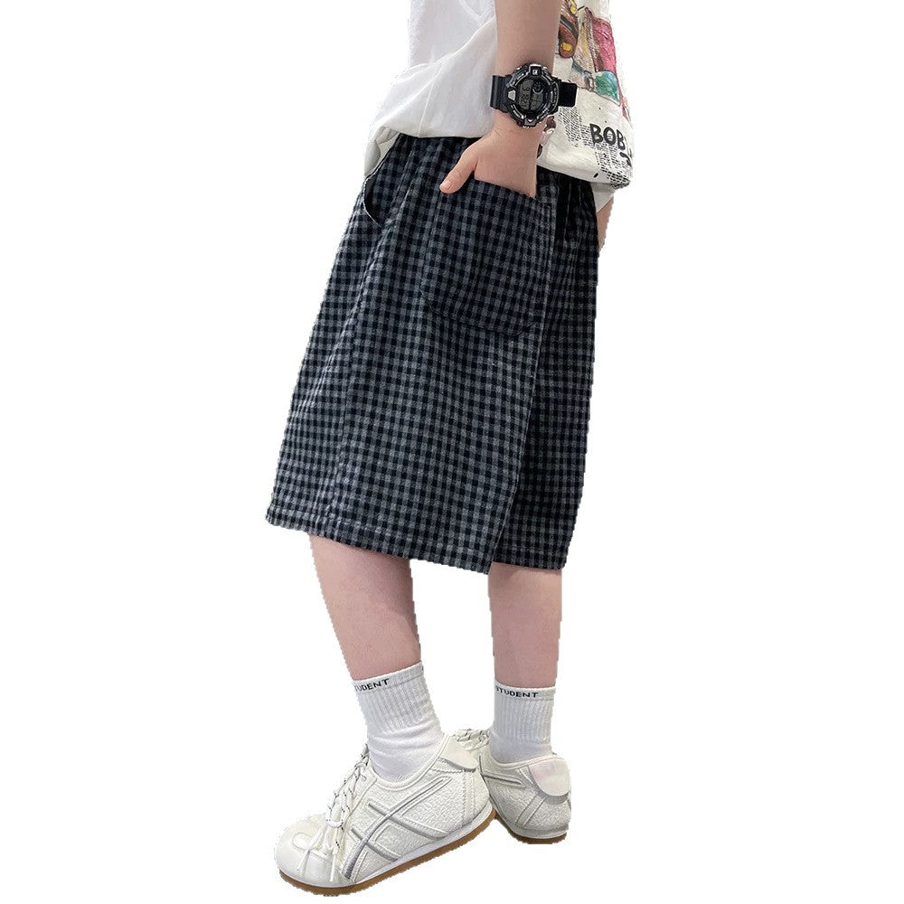 Casual Kids Boy  Shorts Lightweight Mid-Length Pants