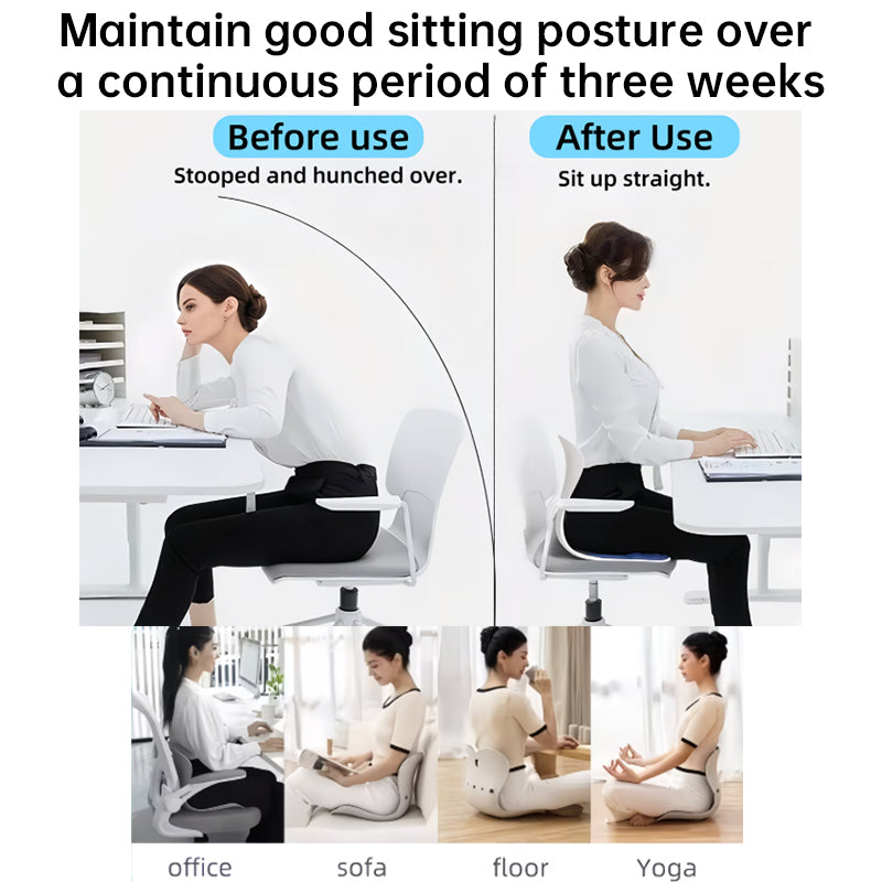 Office Posture Cushion – Lumbar Support Pad, Ergonomic Seat Cushion for Adults, Multiple Colors/Sizes