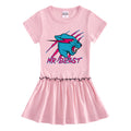Children's short sleeved dress with half sleeves
