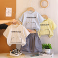 Boys' summer casual short sleeved two-piece set