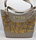 EllegantSwagBoutique Custom Crocs Small Safari Tote Rhinestone Bag